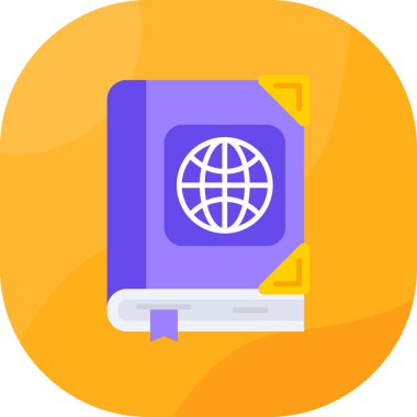 Kitap. Web simgesi basit illüstrasyon