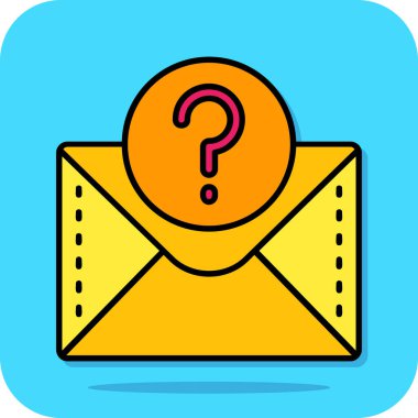 Zarf vektör illüstrasyon tasarımı içeren e- posta iletisi