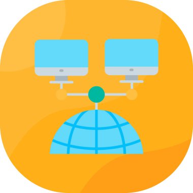 genel bağlantı düz simgesi, düz biçim