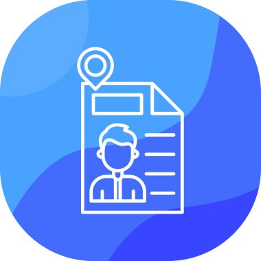 Belge. Web simgesi basit illüstrasyon