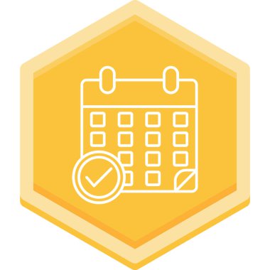 Takvim. Web simgesi basit illüstrasyon