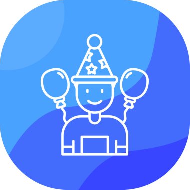 Parti kutlaması. Basit tasarım