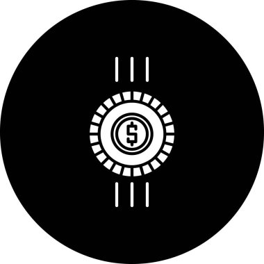 Para simgesinin vektör illüstrasyon tasarımı