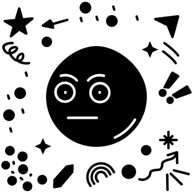 emoji. Web simgesi basit illüstrasyon