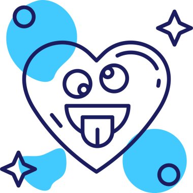 Kalp. Web simgesi basit illüstrasyon