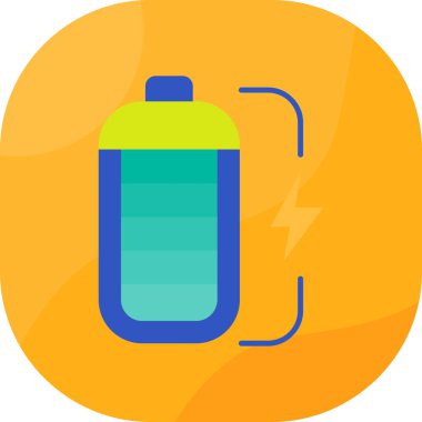 Bir pil simgesinin vektör çizimi