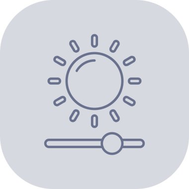 Kolayca değiştirebilen ya da düzenleyebilen hava durumu renk vektörü simgesi