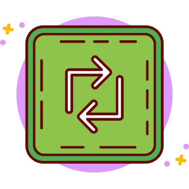 yön ikonu vektör illüstrasyonu