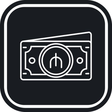 Para için. Web simgesi basit illüstrasyon