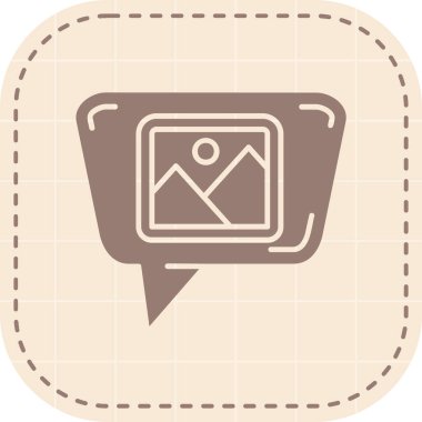 Bir tablet simgesinin vektör illüstrasyonu