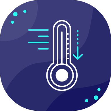 Termometre. Web simgesi basit illüstrasyon