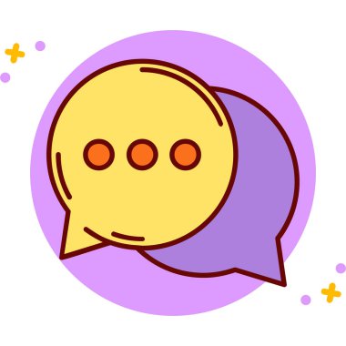 kabarcık sohbet simgesi vektör illüstrasyon tasarımı