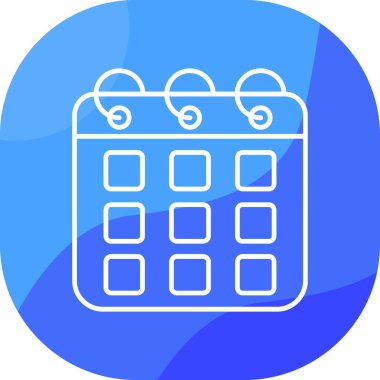 Takvim simgesi vektör illüstrasyonu