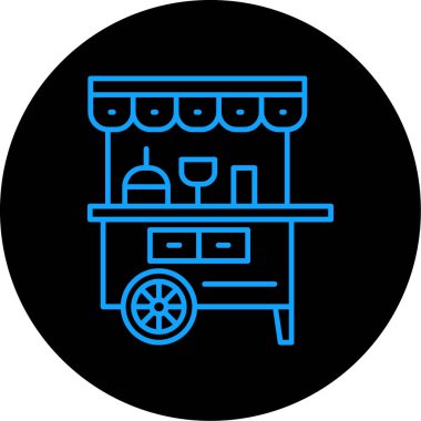 Gıda simgesinin vektör illüstrasyonu