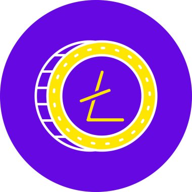 Bozuk para simgesinin vektör illüstrasyonu