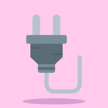 Fiş. Düz simge. Dolgunun vektör illüstrasyonu