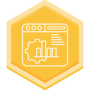 Seo simgesinin vektör illüstrasyonu