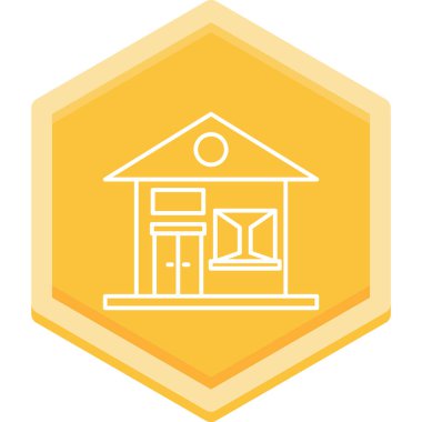 Ev. Web simgesi basit illüstrasyon