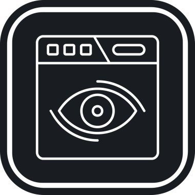 tarayıcı web simgesi basit vektörü. internet tarayıcısı.