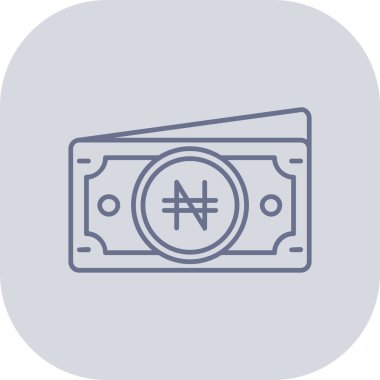 Para ikonu. Para sembolü koleksiyonundan basit tasarım illüstrasyonu, beyaz arkaplanda düzenlenebilir sembol