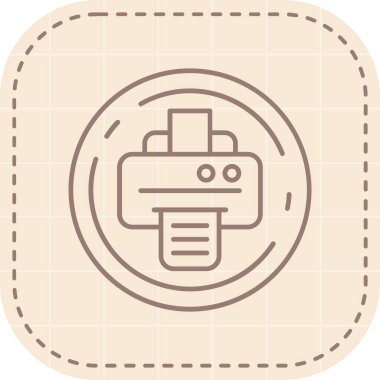 Benzersiz robot ikon vektör illüstrasyonu