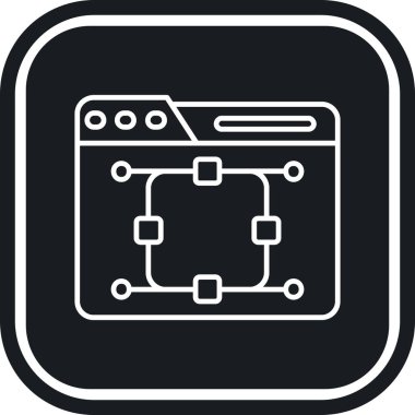 Web simgesi tasarım vektör arkaplanı