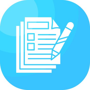 Belge. Web simgesi basit illüstrasyon