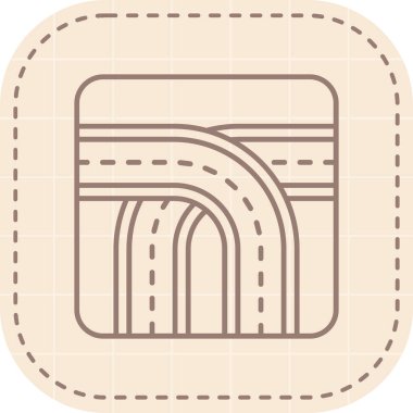 Bir bina simgesinin illüstrasyonu