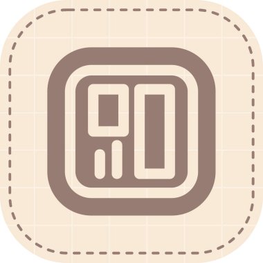 Modern b 'nin vektör illüstrasyonu eksik simgesi