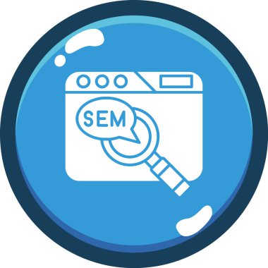 seo modern simgesinin vektör illüstrasyonu