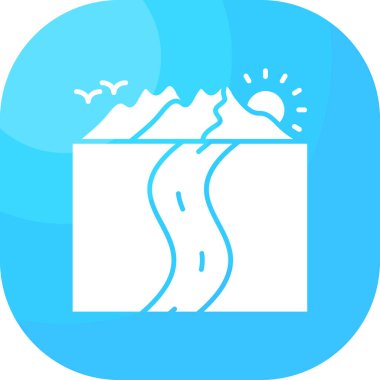 dağ ikonu vektör illüstrasyonu