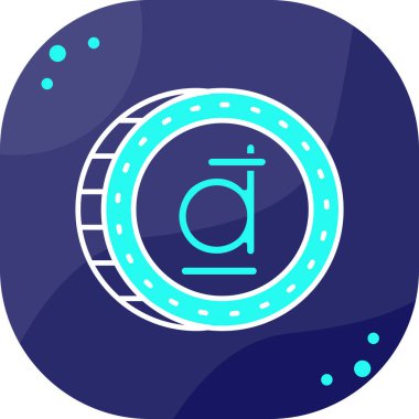 Moda biçimi izole edilmiş mavi arkaplan simgesi