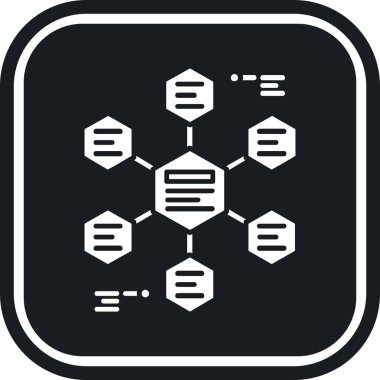 DNA molekül vektör simgesi. biçim iki renkli düz açılar, siyah ve gri renkler, yuvarlak açılar, gri arkaplan