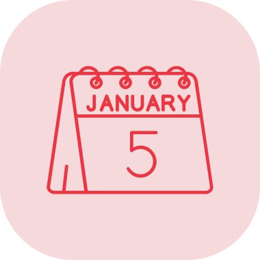 6 Ocak, ay simgesi olarak tek takvim