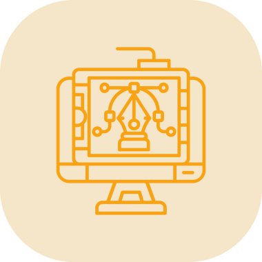 Modern simgenin vektör illüstrasyonu