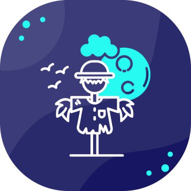 Cadılar Bayramı ikon vektör illüstrasyonu