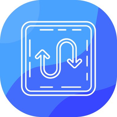 ok yönü sağ simgesi - taslak biçimi