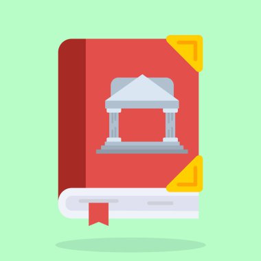 Kitap ikonu. Web tasarımı için kitap vektör simgelerinin düz çizimi