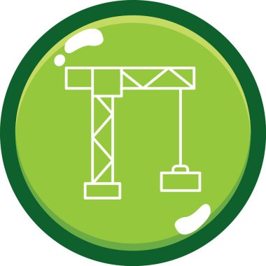 Yapı ve mimari simgesinin vektör illüstrasyonu