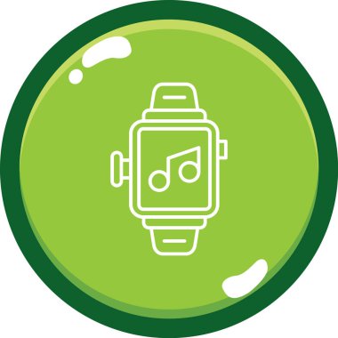 smartwatch simgesi, basit vektör tasarımı