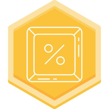 Modern bir simgenin vektör illüstrasyonu