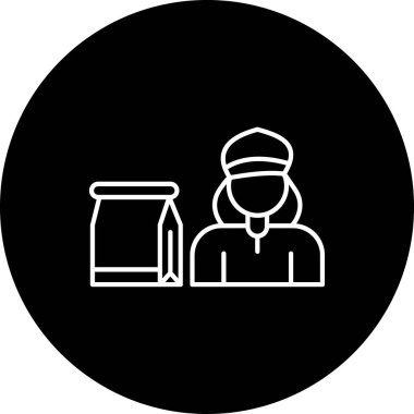 Gıda simgesinin vektör illüstrasyonu