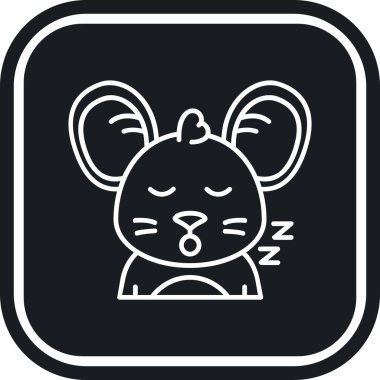 modada izole edilmiş arka planda uyuyan simge