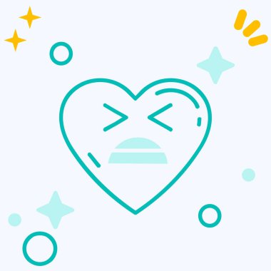 beyaz arka planda ok ve yay ile çizgi kalp. Sevgililer Günü tebrik kartı. Renkli taslak konsepti. vektör illüstrasyonu.