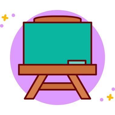 Tahta. Web simgesi basit tasarım