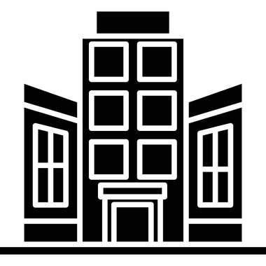 şehir simgesi oluşturma, vektör illüstrasyonu