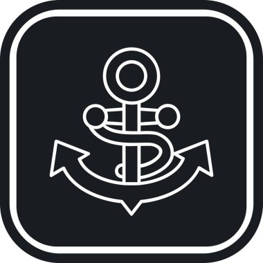 çapa simgesi vektör illüstrasyonu