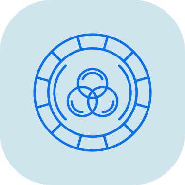 Bir top simgesinin vektör illüstrasyonu