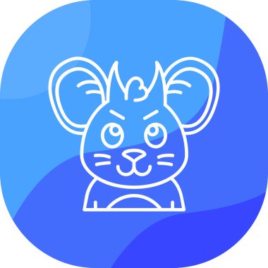 vektör şirin tavşan simgesi