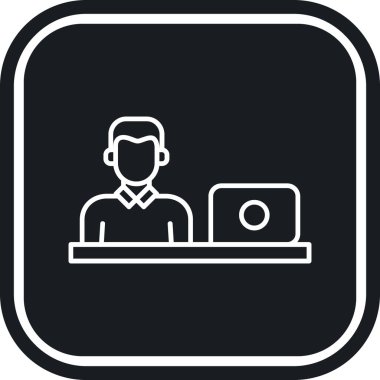 Modern simgenin vektör illüstrasyonu